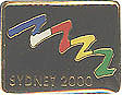 Sydney 2000 Black Sq. Bid Pin