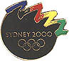 25mm Bid Pin, 5 color logo & black fill