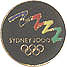 15mm Round Bid Pin, 5 color logo & black fill