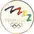 15mm Round Bid Pin, 5 color logo & white fill