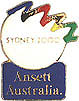 Ansett Australia Blue Bid Pin