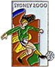 Pinstop Sydney 2000 Bid pin, Athletes-Soccer