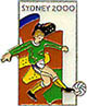 Pinstop Sydney 2000 Bid pin, Athletes-Soccer