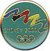 Round Green Sydney 2000 Bid pin
