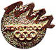 Round Gold Sydney 2000 Bid pin