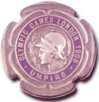 Judge's badge from the 1908 London Games