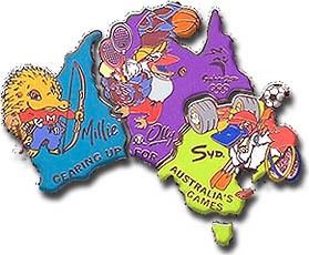 SOG-SS002 - Mascot Australia Map Three-Pin Puzzle Set Boxed