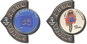 Cycling - Pictogram Mascots Spinning pin