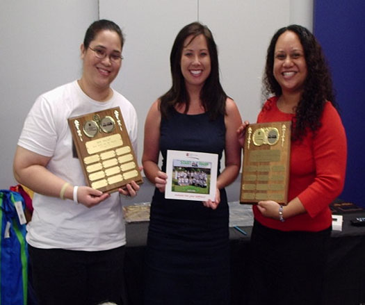 The Zootopians Team receives awards for their participation in the MS Walk