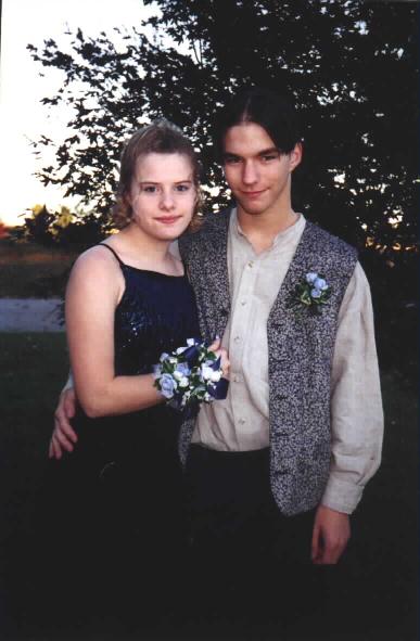 Nicole and I before Dover Homecoming 2000.