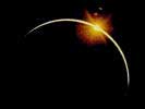 Un eclipse: Desaparici�n total o parcial de un astro por la interposici�n de otro cuerpo celeste