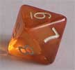 1d8, el dado para el da�o de las espadas y los puntos de vida de los luchadores... en D&D, porque en el sistema AD&D los puntos de vida de los luchadores se calculan con 1d10
