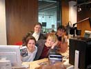 Paddy and Maite at an interview from Radio Antenne.