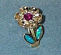 ruby opal inlay ring
