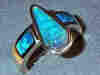 opal inlay teardrop