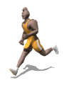 Homme � la course