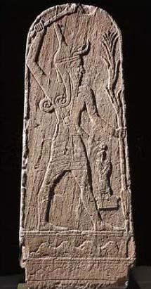 Plaque of Ba'al.&nbsp; http://altreligion.about.com/library/graphics/bl_baal.htm