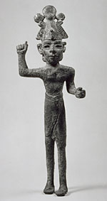 Statue of a local god.  http://www.metmuseum.org/Works_of_Art/viewHigh.asp?dep=3&viewmode=0&set=07