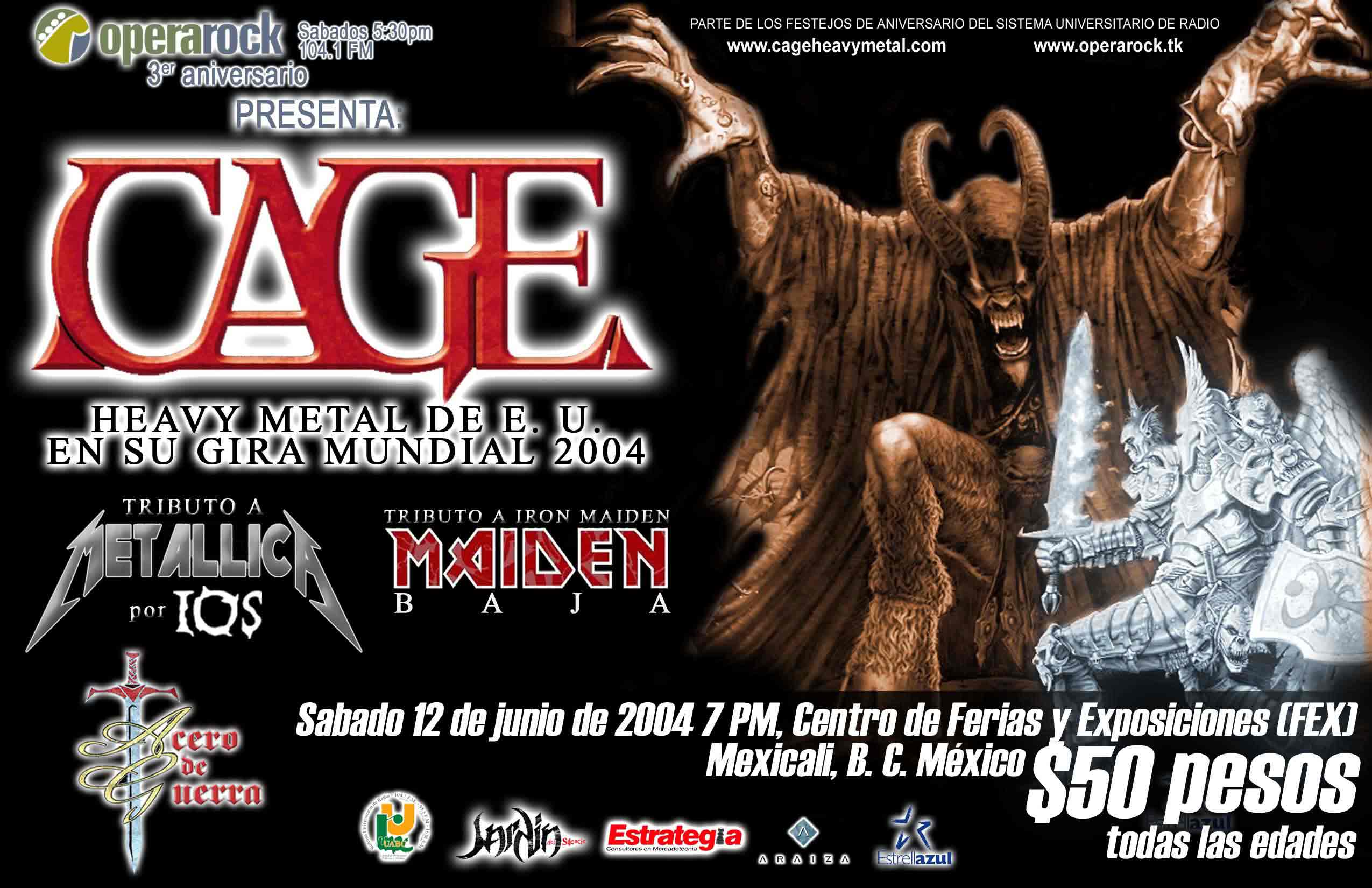 CAGE EN MEXICALI / 12 JUNIO 2004