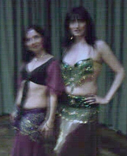 Alejandra and Anita, backstage.