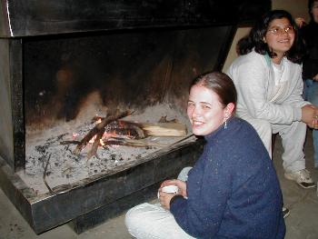 Trying to stay warm.
