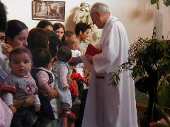 Blessing of the new mothers, fathers and babies