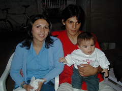 Ruth and Mauricio with their son Nicol�s