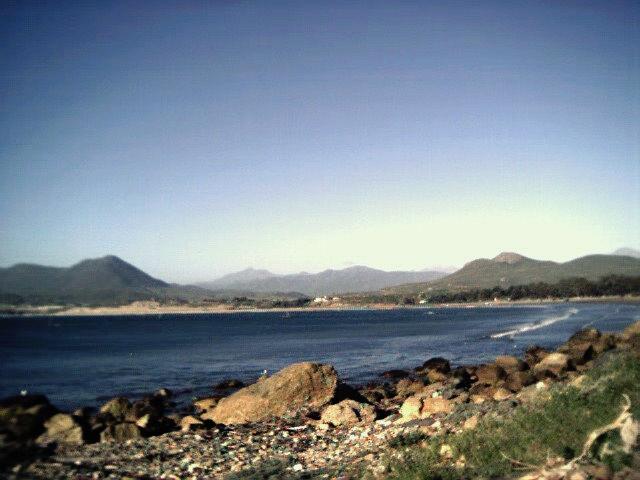 The rocks on the coast in Los Vilos.