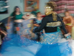 Nina dancing.