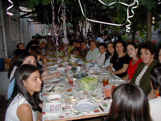 The party before it got wild.  (I'm in the red shirt)