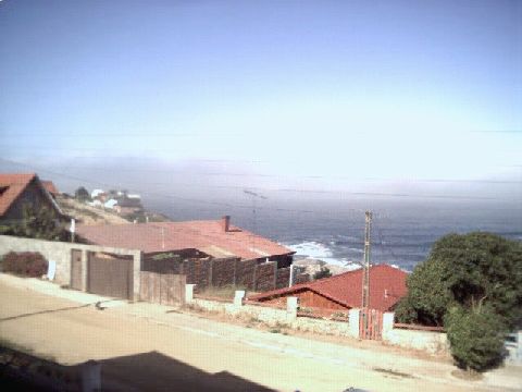 view from Judy and David's beach house at El Quisco.