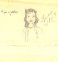 Self-portrait in 7th grade