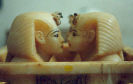 This marble sculpture is about the size of a toaster oven. There are numerous other artifacts just as intricate and beautiful. The Cairo museum is filled with treasure like this. Cheapskates wouldn't let me take anything home. Nice gift for the girlfriend!