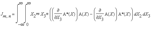 J[m,n] = int(int(X[2]^m*X[3]^n*(Diff(`A*`(X),X[3])*A(X)-Diff(A(X),X[3])*`A*`(X)),X[2] = 0 .. infinity),X[3] = -infinity .. infinity)