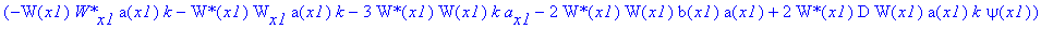 PIECEWISE([-1/8*a(x1)^5*Pi*signum(a(x1))*tau(x1)^4*(-W(x1)*`W*`[x1]*a(x1)*k-`W*`(x1)*W[x1]*a(x1)*k-3*`W*`(x1)*W(x1)*k*a[x1]-2*`W*`(x1)*W(x1)*b(x1)*a(x1)+2*`W*`(x1)*D*W(x1)*a(x1)*k*psi(x1))*2^(1/2)*csgn...