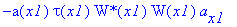 tau(x1)*W(x1)*`W*`[x1]*a(x1)+tau(x1)*`W*`(x1)*W[x1]*a(x1)+tau(x1)*`W*`(x1)*W(x1)*a[x1]+W(x1)*`W*`(x1)*a(x1)*tau[x1] = -a(x1)*tau(x1)*`W*`(x1)*W(x1)*a[x1]