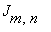 J[m,n]