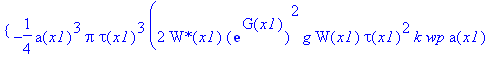 PIECEWISE([-1/4*a(x1)^3*Pi*tau(x1)^3*(2*`W*`(x1)*exp(G(x1))^2*g*W(x1)*tau(x1)^2*k*wp*a(x1)+2*signum(a(x1))^2*`W*`(x1)*exp(G(x1))^2*W(x1)*tau(x1)^2*b(x1)*(wp^2+2*a(x1)^2)^(1/2)*a(x1)-4*`W*`(x1)*exp(G(x1...