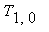 T[1, 0]