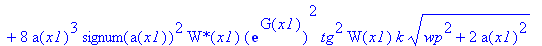 PIECEWISE([1/8*a(x1)^5*Pi*tau(x1)^3*(-2*wp^3*`W*`(x1)*exp(G(x1))^2*g*W(x1)*tau(x1)^2*k*a(x1)+6*signum(a(x1))^2*`W*`(x1)*exp(G(x1))^2*W(x1)*tau(x1)^2*k*a[x1]*a(x1)^2*(wp^2+2*a(x1)^2)^(1/2)+signum(a(x1))...
