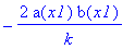 -2*a(x1)*b(x1)/k