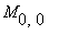M[0,0]