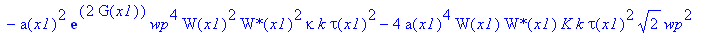 eq58 := -4*tau(x1)*csgn(conjugate(tau(x1)))*Pi^(3/2)*(8*a(x1)^6*W(x1)*`W*`(x1)*b(x1)*G[x1]*k*tau(x1)^2*2^(1/2)*wp^2+2*a(x1)^4*`W*`(x1)*W[x1]*b(x1)*k*tau(x1)^2*wp^4*2^(1/2)+4*a(x1)^4*W(x1)*`W*`(x1)*b(x1...