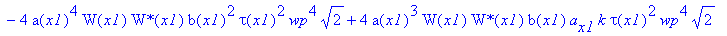 eq58 := -4*tau(x1)*csgn(conjugate(tau(x1)))*Pi^(3/2)*(8*a(x1)^6*W(x1)*`W*`(x1)*b(x1)*G[x1]*k*tau(x1)^2*2^(1/2)*wp^2+2*a(x1)^4*`W*`(x1)*W[x1]*b(x1)*k*tau(x1)^2*wp^4*2^(1/2)+4*a(x1)^4*W(x1)*`W*`(x1)*b(x1...