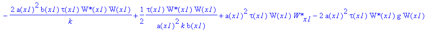 eq59 := 4*a(x1)^4*tau(x1)/wp^2*`W*`(x1)*W(x1)*G[x1]+2*a(x1)^4*tau(x1)/wp^2*`W*`(x1)*W[x1]+4*a(x1)^3*tau(x1)/wp^2*`W*`(x1)*W(x1)*a[x1]+2*a(x1)^2*tau(x1)*`W*`(x1)*W(x1)*G[x1]+2*a(x1)*tau(x1)*W(x1)*`W*`(x...