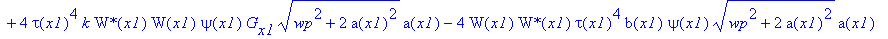eq67 := -tau(x1)^3*2^(1/2)*exp(2*G(x1))*abs(a(x1))^3*Pi*csgn(conjugate(tau(x1)))*(-tau(x1)^2*k*W(x1)^2*`W*`(x1)^2*kappa*exp(2*G(x1))*a(x1)*(wp^2+2*a(x1)^2)^(1/2)+6*tau(x1)^3*k*`W*`(x1)*W(x1)*psi(x1)*ta...
