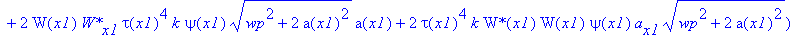 eq67 := -tau(x1)^3*2^(1/2)*exp(2*G(x1))*abs(a(x1))^3*Pi*csgn(conjugate(tau(x1)))*(-tau(x1)^2*k*W(x1)^2*`W*`(x1)^2*kappa*exp(2*G(x1))*a(x1)*(wp^2+2*a(x1)^2)^(1/2)+6*tau(x1)^3*k*`W*`(x1)*W(x1)*psi(x1)*ta...