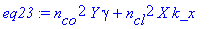 eq23 := n[co]^2*Y*gamma+n[cl]^2*X*k_x