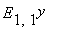 E[1,1]^y