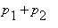 p[1]+p[2]